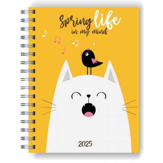 Agenda 2025 tapa dura mod. 5070 "Spring" en caja para regalo