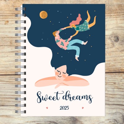 Agenda 2025 tapa dura mod. 5073 "Sweet Dreams" en caja para regalo