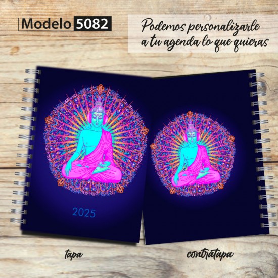 Agenda 2025 tapa dura mod. 5082 "Buda" en caja para regalo