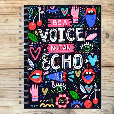 Agenda 2025 tapa dura mod. 5090 "Be a voice" en caja para regalo