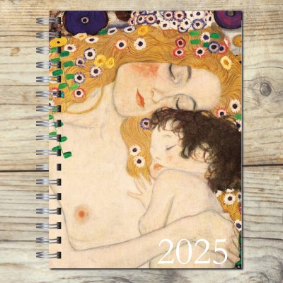 Agenda 2025 tapa dura mod. 6503 "Maternidad de Klimt" en caja para regalo