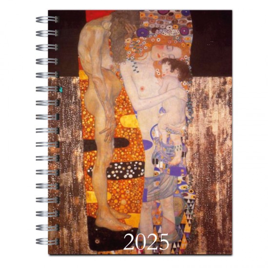 Agenda 2025 tapa dura mod. 6518 "Klimt Three ages" en caja para regalo