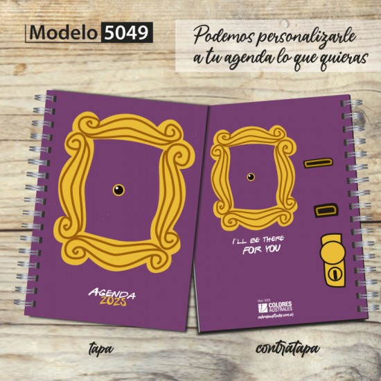 Agenda 2025 tapa dura mod. 5049 "Friends" en caja para regalo