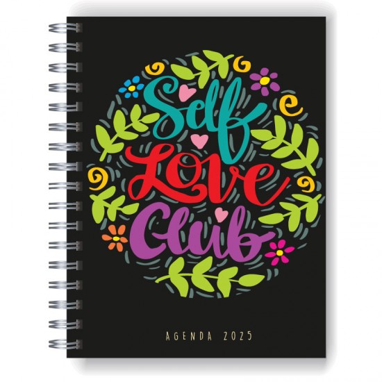 Agenda 2025 tapa dura mod. 5001 "Self Love Club" en caja para regalo