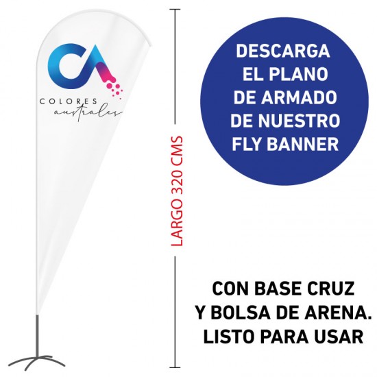 Fly Banner 320 cms.
