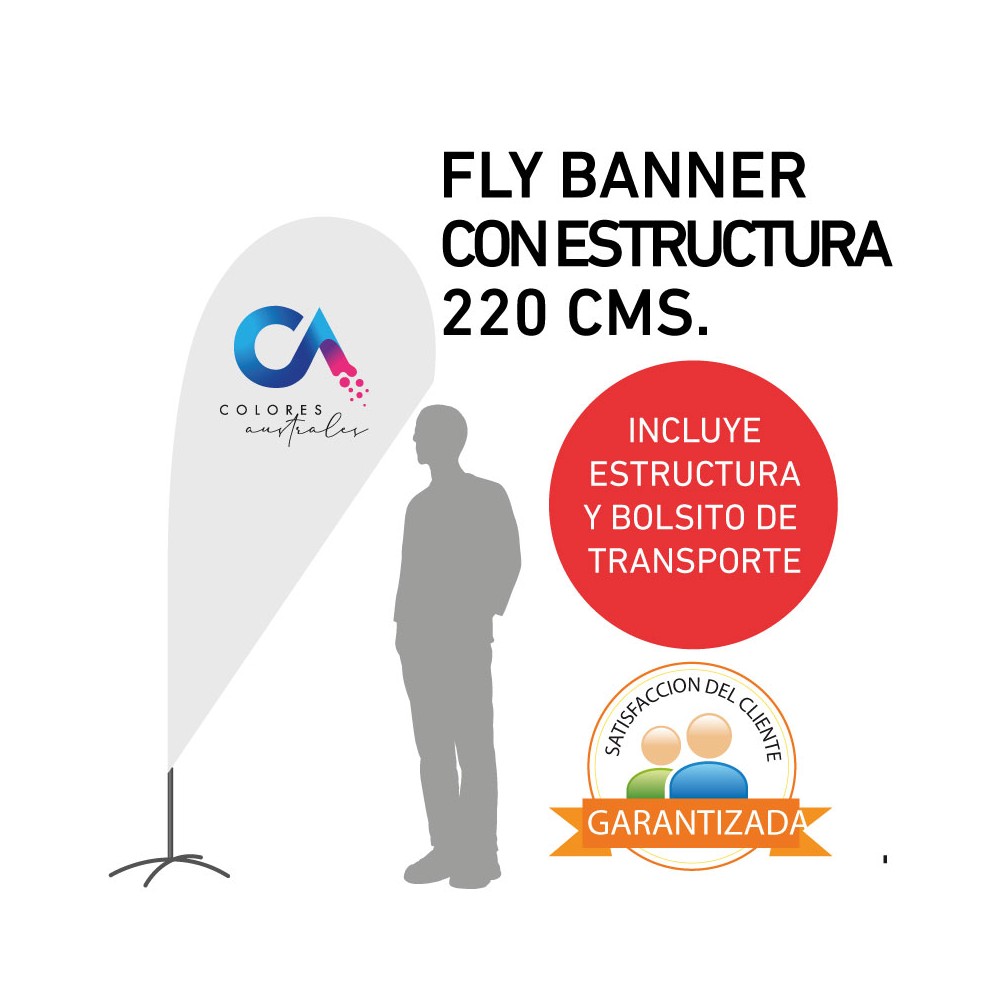 Fly Banner 220 cms. Fly Banner 220 cms.