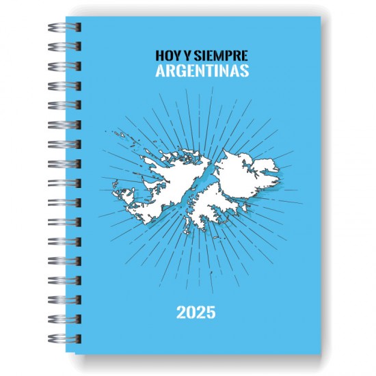 Agenda 2025 tapa dura mod. 4998 "Malvinas" en caja para regalo