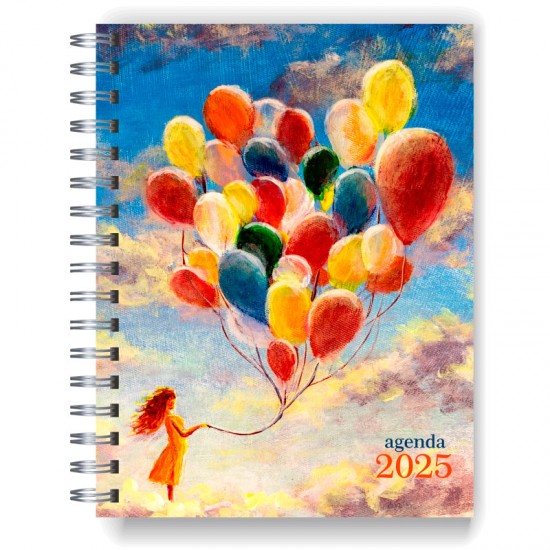 Agenda 2025 tapa dura mod. 4995 "gloves" en caja para regalo