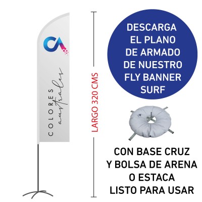 Fly Banner Surf 320 cms.